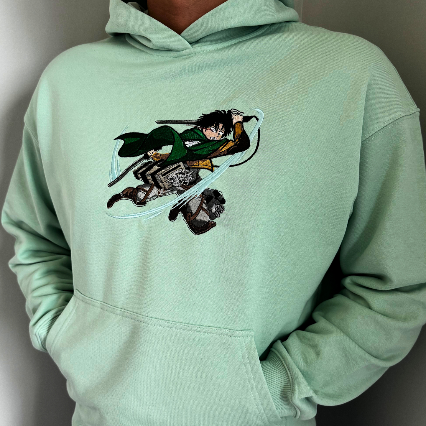 Levi Ackerman Embroidered Hoodie | Attack on Titan