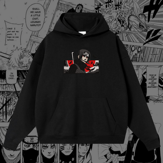 Itachi Uchiha Embroidered Hoodie | Naruto