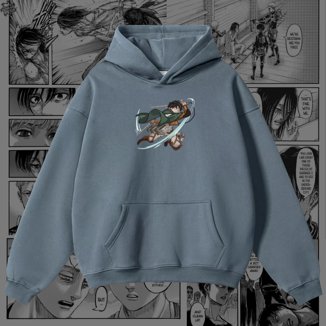 Levi Ackerman Embroidered Hoodie | Attack on Titan